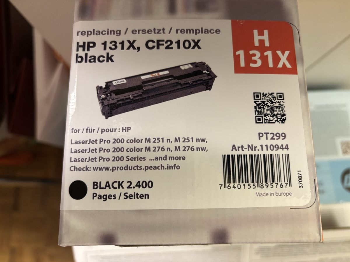 Hewlett Packard Cartucce per stampanti & toner:  Neue HP Laserdrucker Patrone HP 131X – Nuovo e nell'imballaggio originale da Zollikon venduto da rwa_dws2
