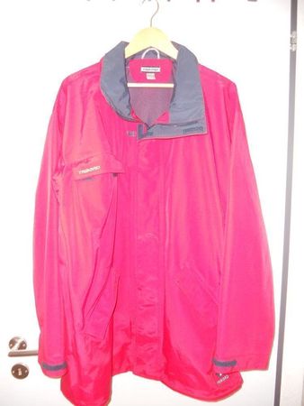 Neuw. Segeljacke mit Kapuze - rot/marine - Gr. XXL