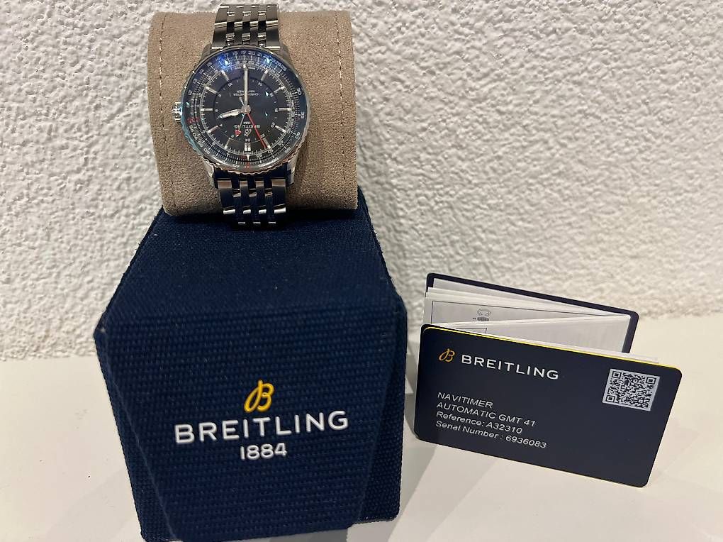 Orologi: Breitling Navitimer GMT 41, Automatikuhr, Neu! – Usato da Arbon venduto da STEFF.1