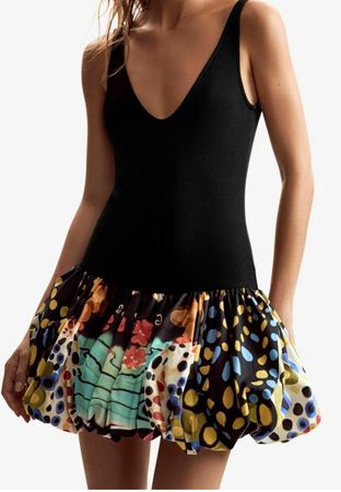 Desigual STRAPS LACROIX - Strickkleid - black