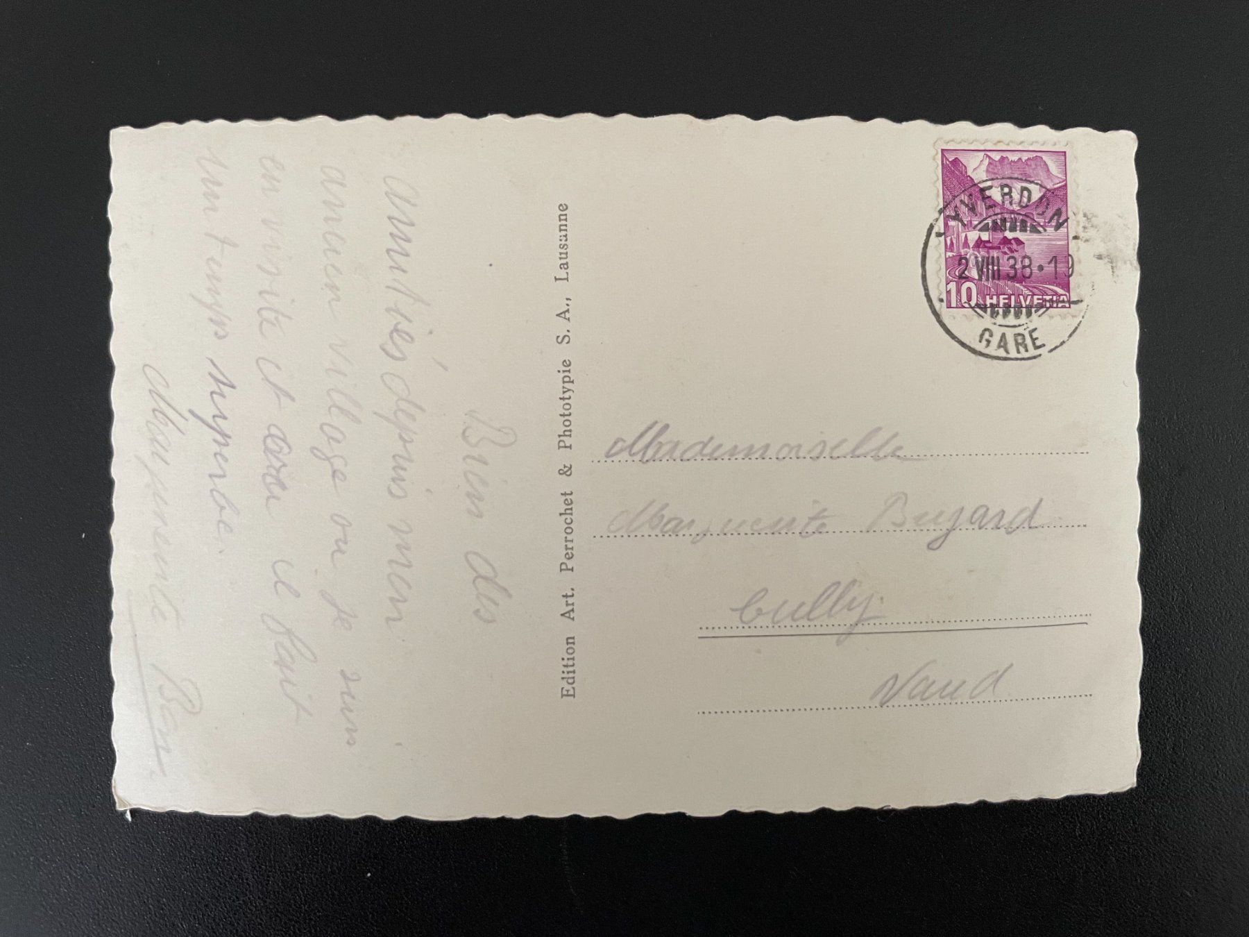 Cartoline postali: AK NE Bevaix, le Collège – Usato da Thal venduto da Danny82 1