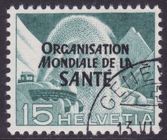 OMS SBK-Nr. 8 (Technik und Landschaft 1950) gestempelt