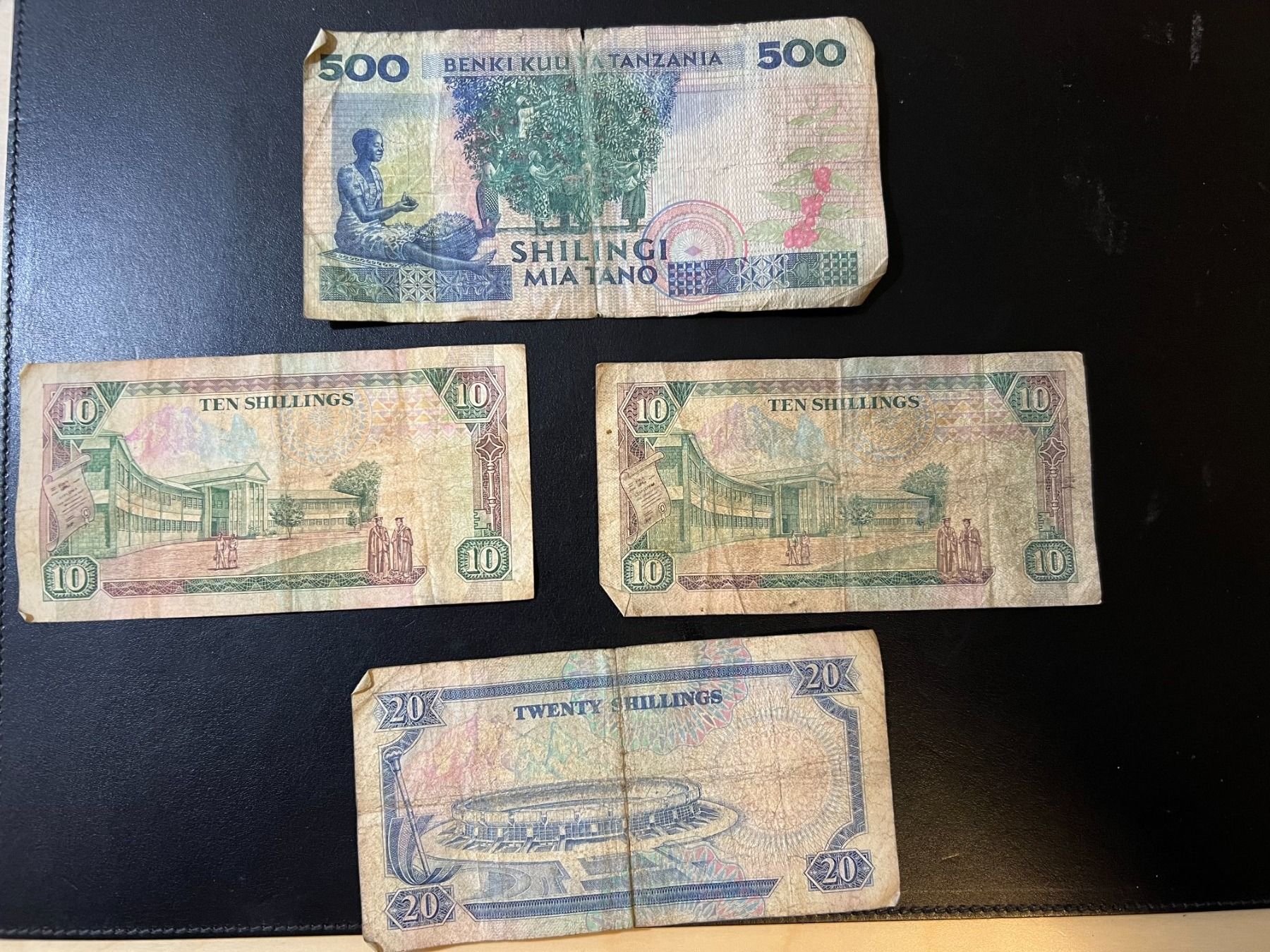 Banconote: Billets Kenya et Tanzanie – Usato da Lausanne venduto da ffhoud 1