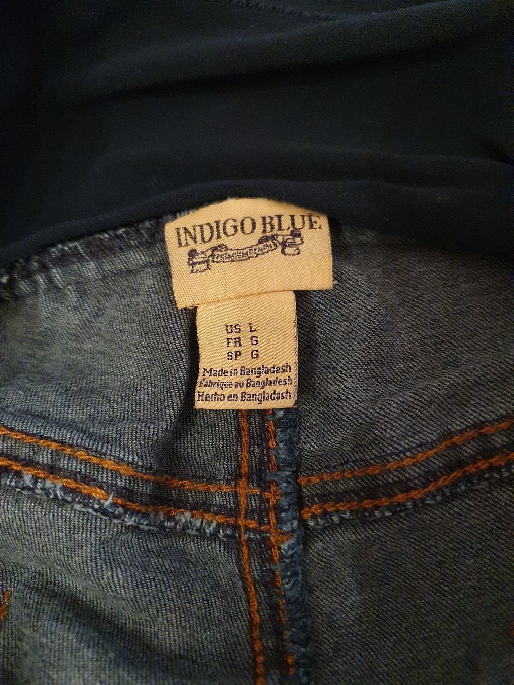 Jeans: Umstandsjeans Indigo Blue Gr. L – Usato da Einigen venduto da thundermother 4