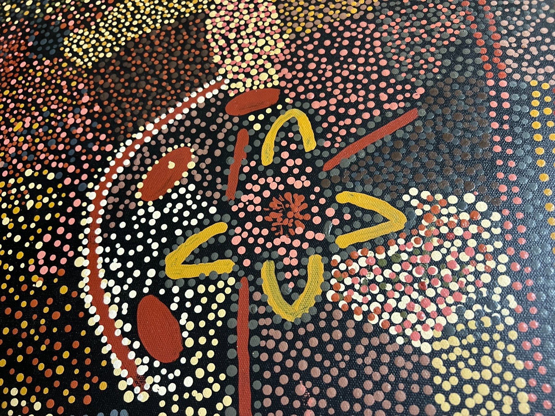 Dipinti: Wunderschönes Dot-Painting der australischen Aboriginis – Usato da Zürich venduto da susanna09 2