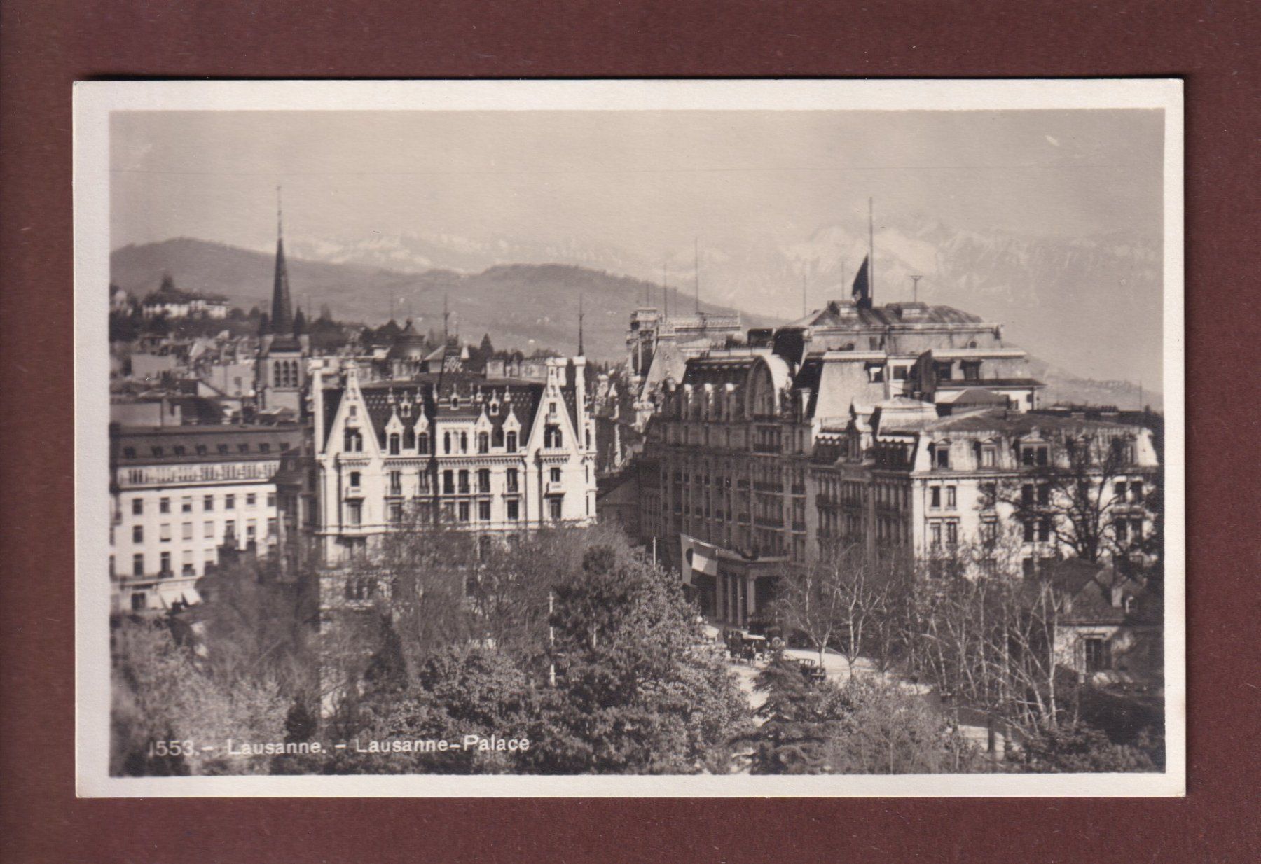 Cartoline postali: LAUSANNE - Lausanne-Palace – Usato da Pully venduto da nicecards