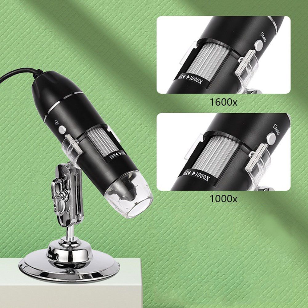 Microscopi: Microscope numérique électronique, 1600x  Digitales Mikrosk – Nuovo e nell'imballaggio originale da Delemont venduto da Superchoice 2