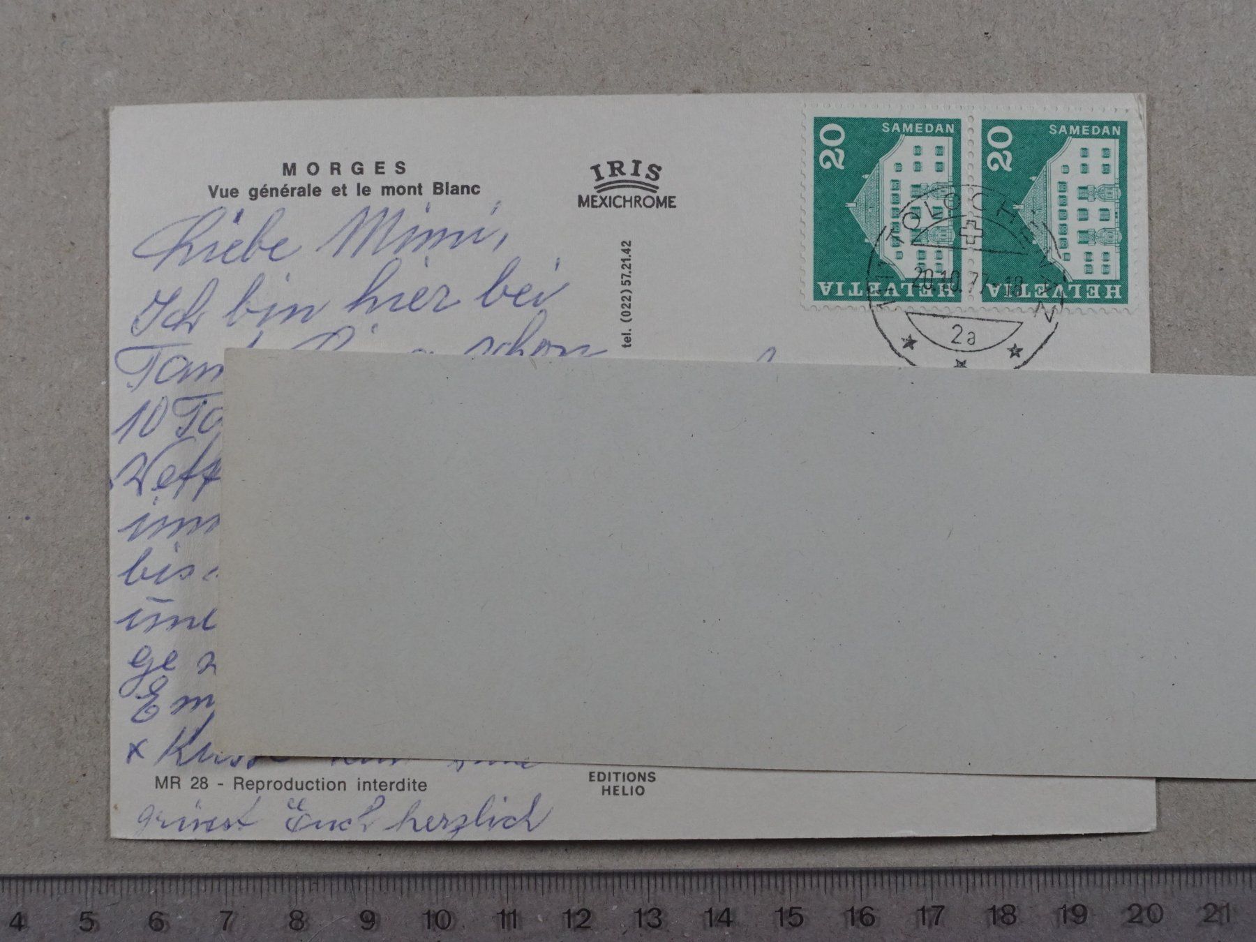 Ansichtskarten: Morges, 1977 – Gebraucht aus Lenzburg von fh1 1