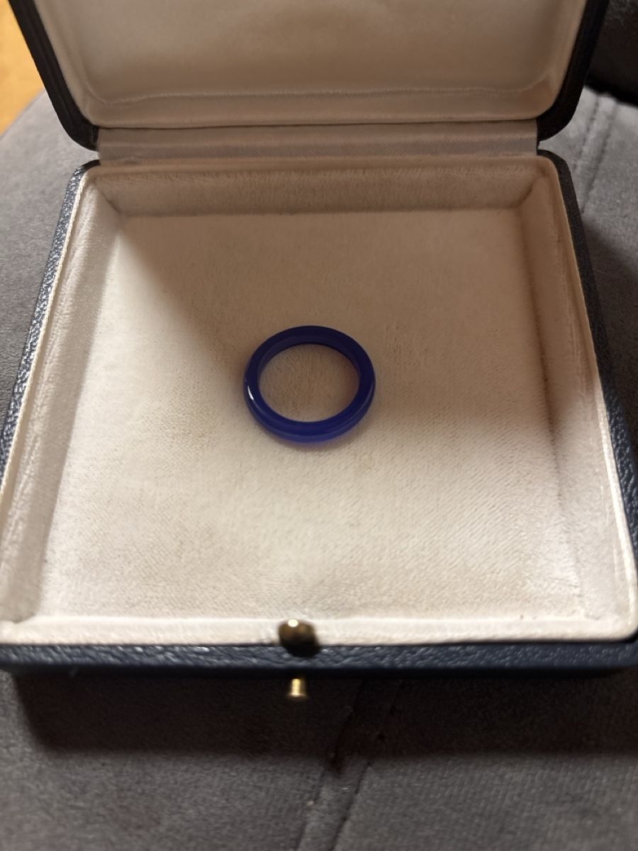 Anelli: Dunkel Blauer Ring, Grösse 54, Top Zustand – Nuovo e nell'imballaggio originale da Köniz venduto da Vamp-Wer