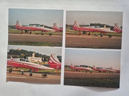 4 Fotos Flugzeuge Patrouille Suisse F-5 Tiger II 🇨🇭