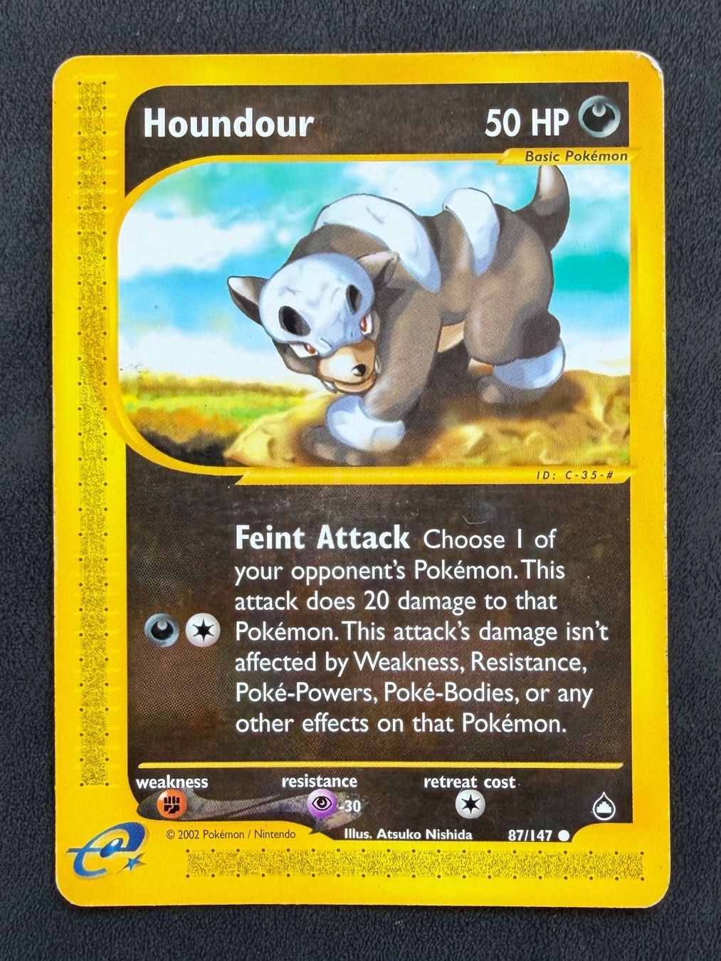 Pokémon Carte collezionabili: Houndour 87/147 | Aquapolis | EN – Usato da Aarau venduto da fgr15