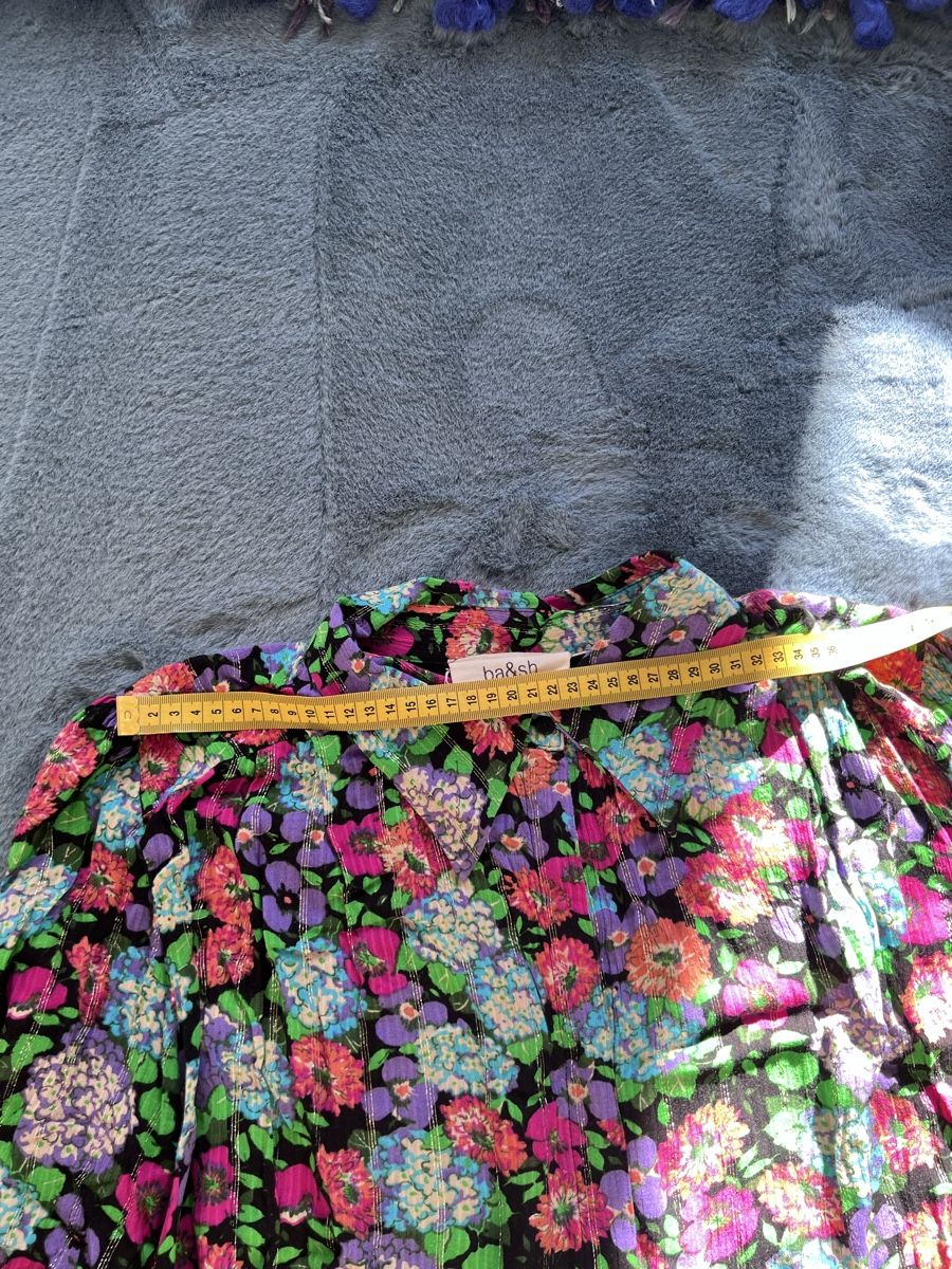 Ba&Sh Camicette: Bash Bluse 36  38 S M Blumen Glitzerfäden  – Usato da Basel venduto da nicolebrown78 4