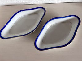 2 antike Porzellanschalen mit Goldrand, made in FRANCE