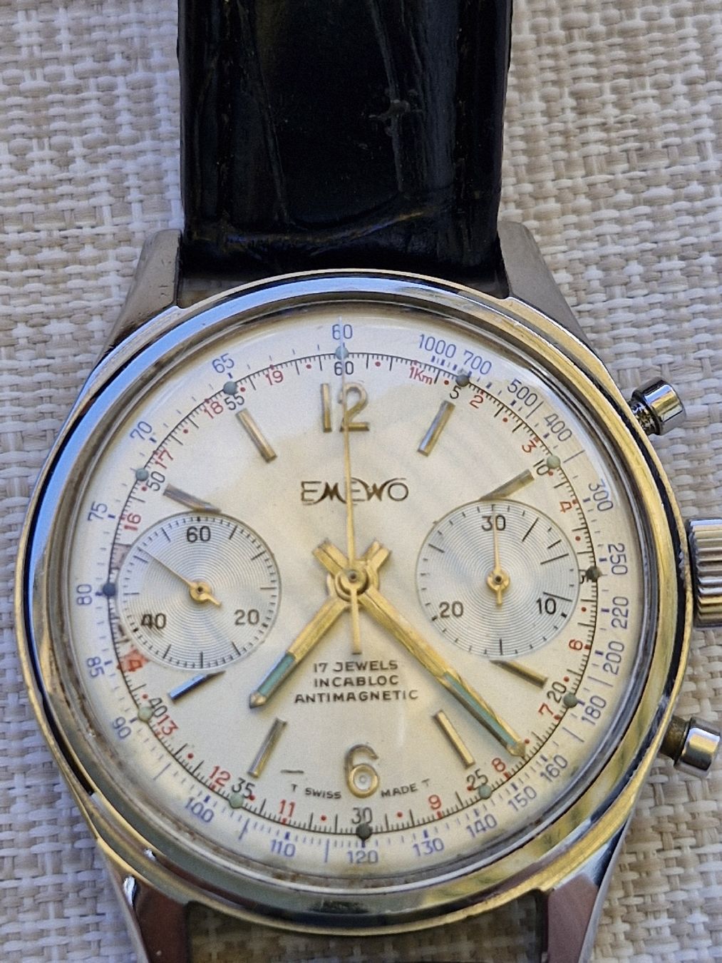 Longines Orologi: Vintage Chronograph mit Handaufzug – Usato da Birrhard venduto da Marki-Mark