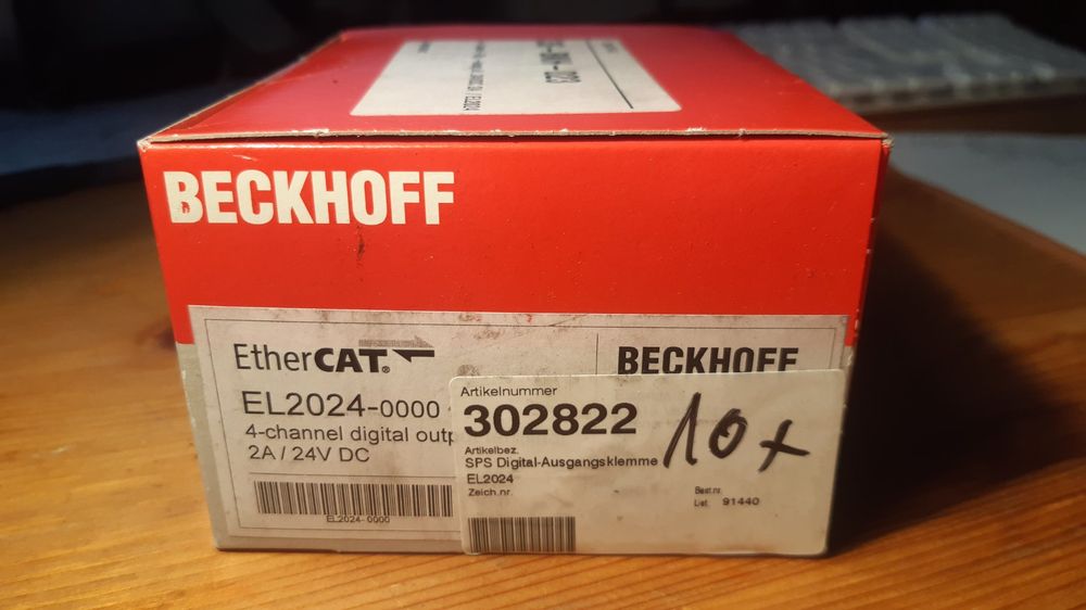 Beckhoff EL2024, 4-Kanal-Digitalausgangsklemme, 24VDC/2A (Neu und ...