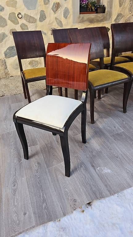 Stühle: Chaises art deco palissandre des indes  – Gebraucht aus Mollens VD von espritartdeco
