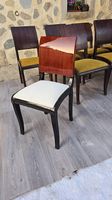 Chaises art deco palissandre des indes 