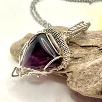 Silber Anhänger mit Amethyst