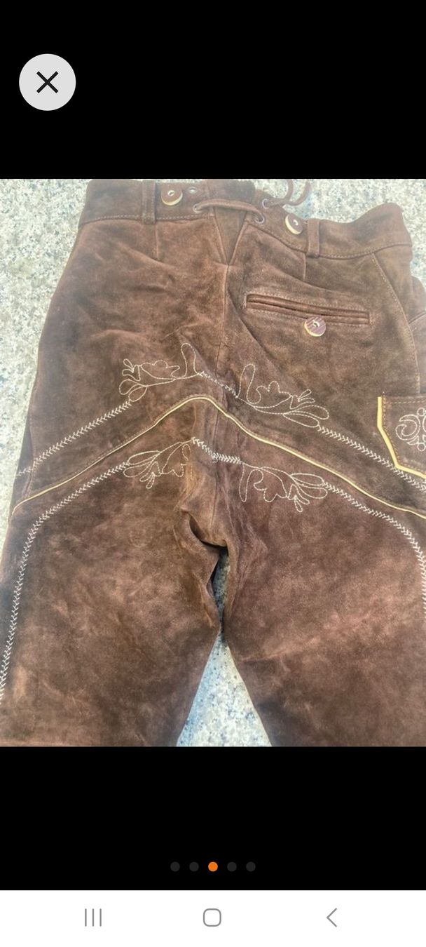 Pantaloni: Oktoberfest Lederhose 44 – Usato da Glarus venduto da kinamen 1