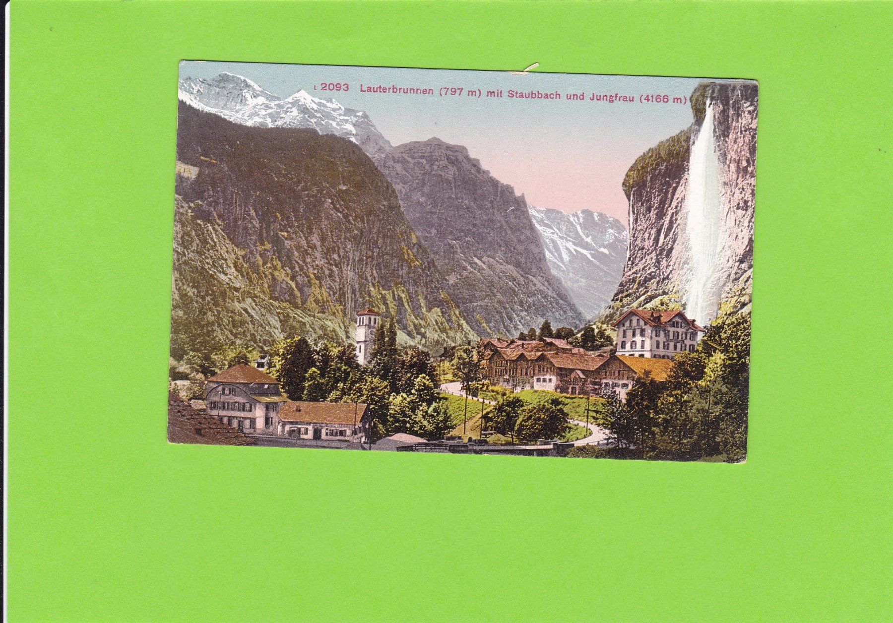 Cartoline postali: Lauterbrunnen mit Staubbach – Usato da St. Peterzell venduto da neckertal