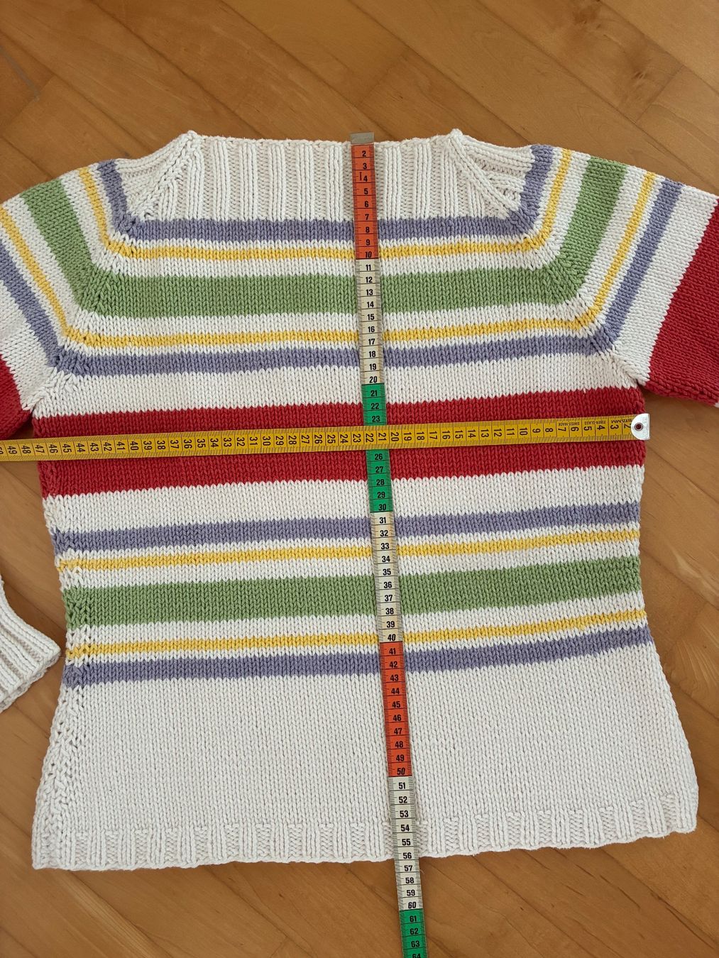 Maglioni & Felpe: Damenpullover gestreift handgestrickt Baumwollmischgarn – Usato da Baar venduto da Johan016 1