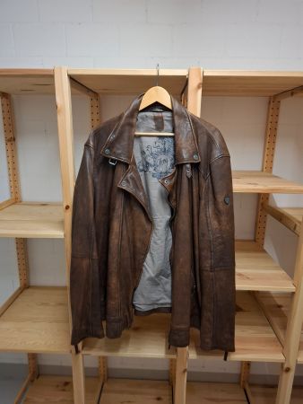 Rockige Lederjacke Marke Gipsy 4-5XL