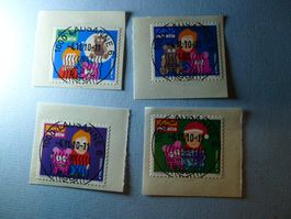 2010 Pro Juventute Kind und Geld 397-400 ET Vollstempel