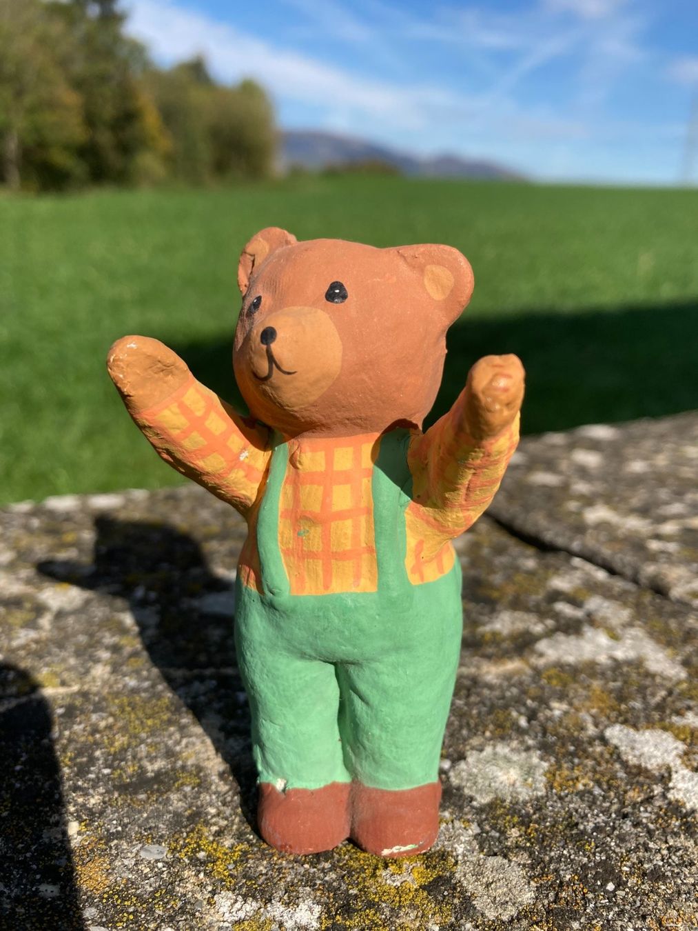 Statuette: Teddy Bär  Pappmache Vintage – Usato da Subingen venduto da ArtBead 6
