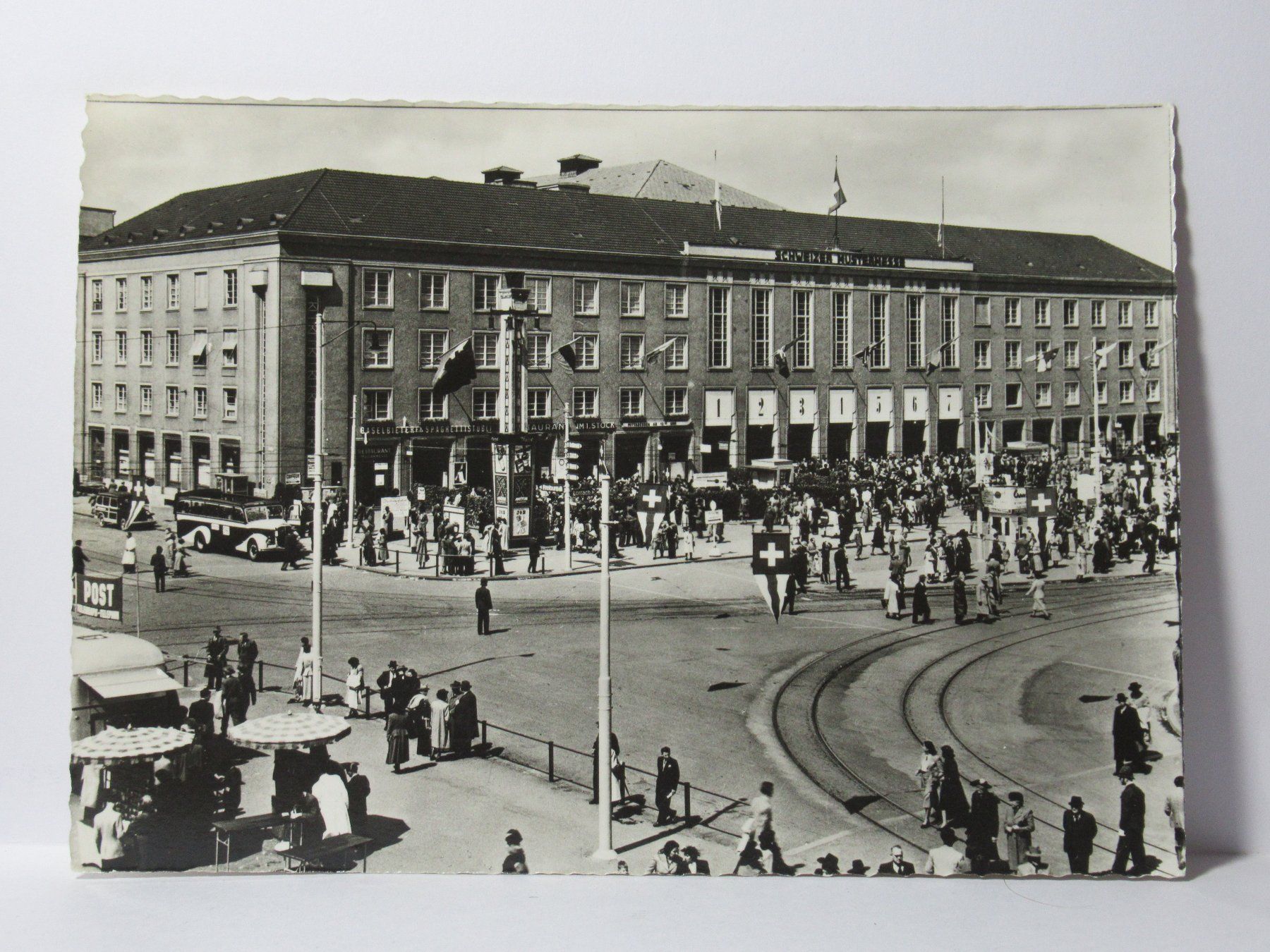 Cartoline postali: Basel , Schweizer Mustermesse – Nuovo (secondo la descrizione) da Grenchen venduto da Bluemchen1900