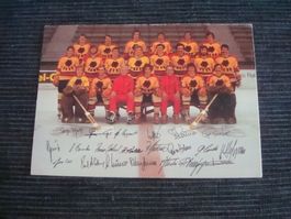 Autogrammkarte - SC Bern - SCB - Mannschaft 70er Jahre
