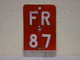 FR 87 VELONUMMER - FAHRRADSCHILD