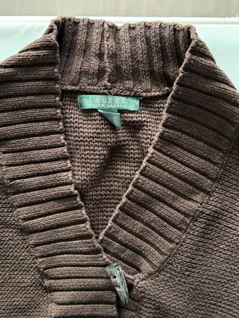 Brauner Strickpullover von Ralph Lauren, Grösse L
