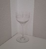 6 Kelchgläser mit Rillen Muster
