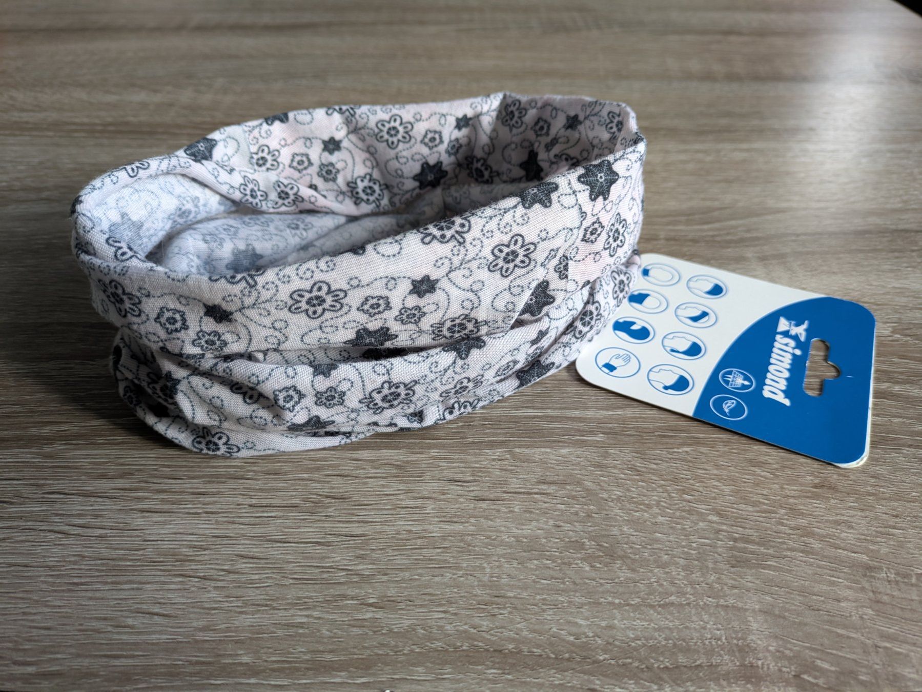 Foulards, Tücher & Schals: Simond scarldacollo versatile bianco a fiori – Neu (gemäss Beschreibung) aus Claro von Dona1785