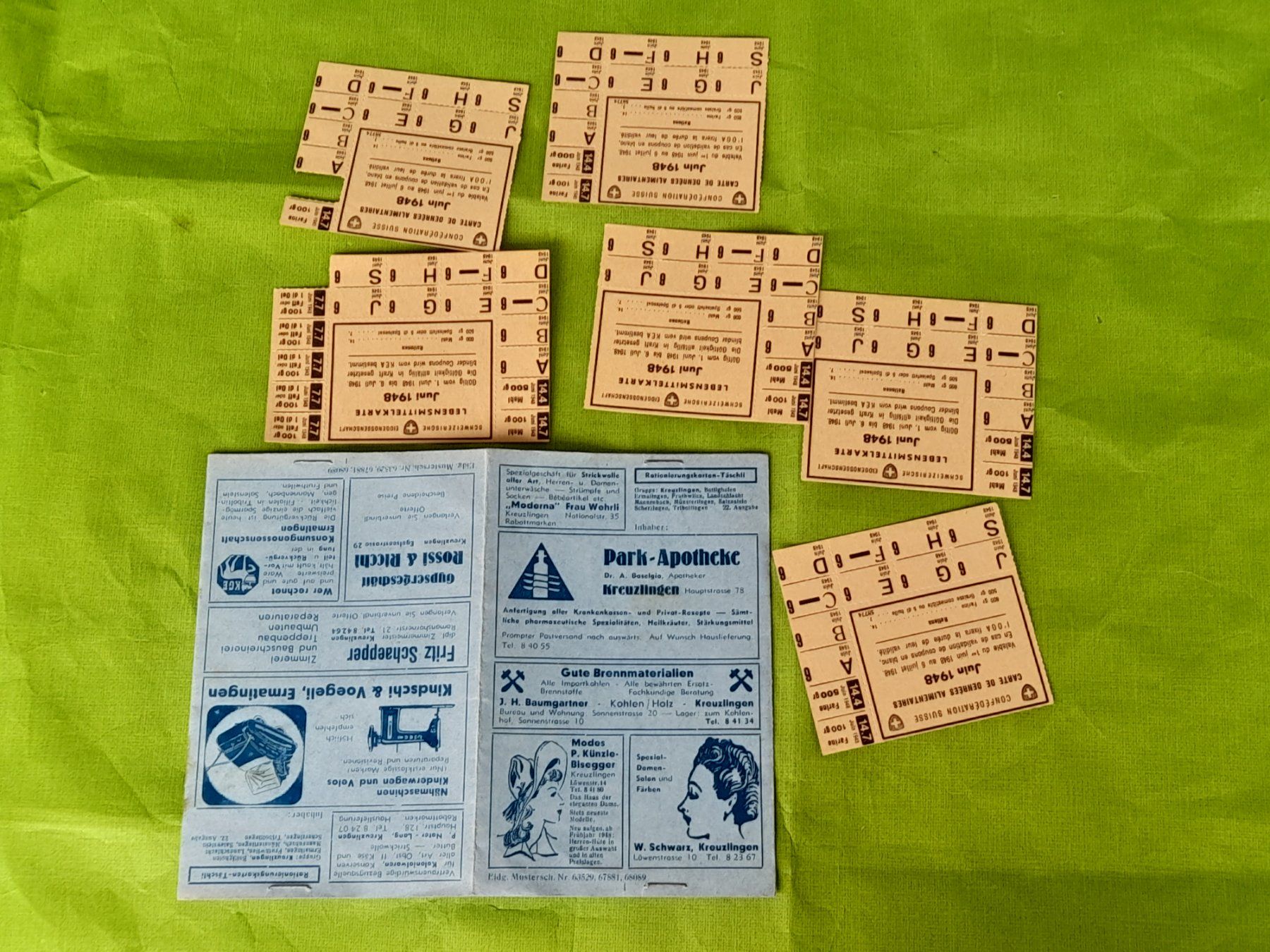 Altre raccolte & rarità: 6 x Lebensmittelkarten 1948 – Usato da Aeschi b.Spiez venduto da 52_wochen 5