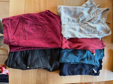 Umstandsmode-Paket Gr. XS (2 Hosen + 4 Oberteile)