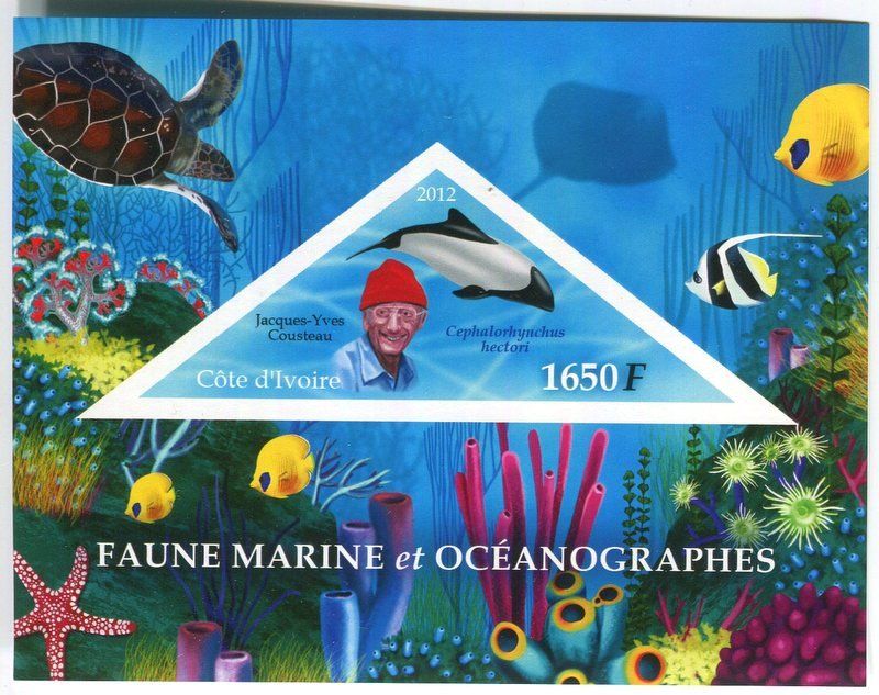 Tous les timbres: Block "Wale, Fische".  Elfenbeinküste. – Neuf avec emballage d'origine à Basel par Butsch5
