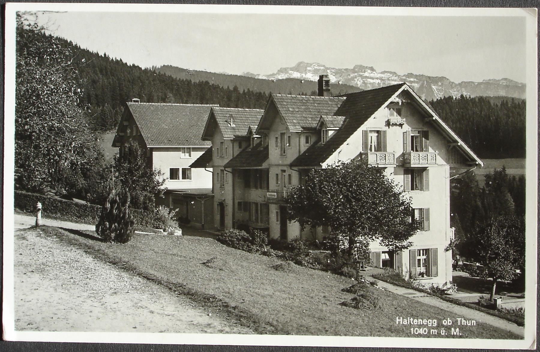 Cartoline postali: HALTENEGG ob Thun - gel. 1939 n. Allschwil – Usato da Jona venduto da philajona
