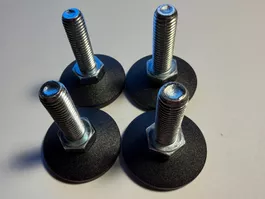 STELLFUSS 4 Stk. - M12x40 / D48 / Höhe Total 60mm