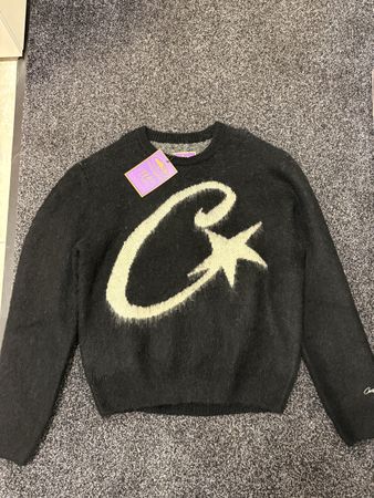 Pull Tricot Noir Corteiz Taille S NEUF avec étiquette