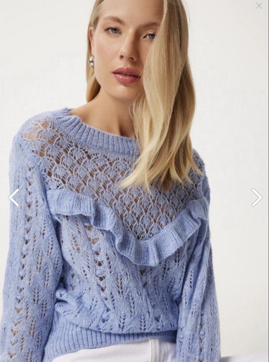 Mango Pulls & Sweat-shirts: Mango Strickpullover mit Rüschen! – D'occasion à Baden par Tiffany6878 3