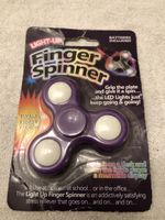Neuer Finger Spinner mit LED Licht, Lila, Originalverpackt