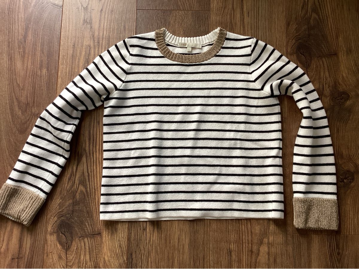 Maje Maglioni & Felpe: Maje Pullover gestreift mit Golddetails Grösse 1 – Usato da Steckborn venduto da smilla70