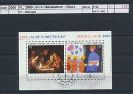 2000 FL, "2000 Jahre Christentum" - Block, ET - Stempel