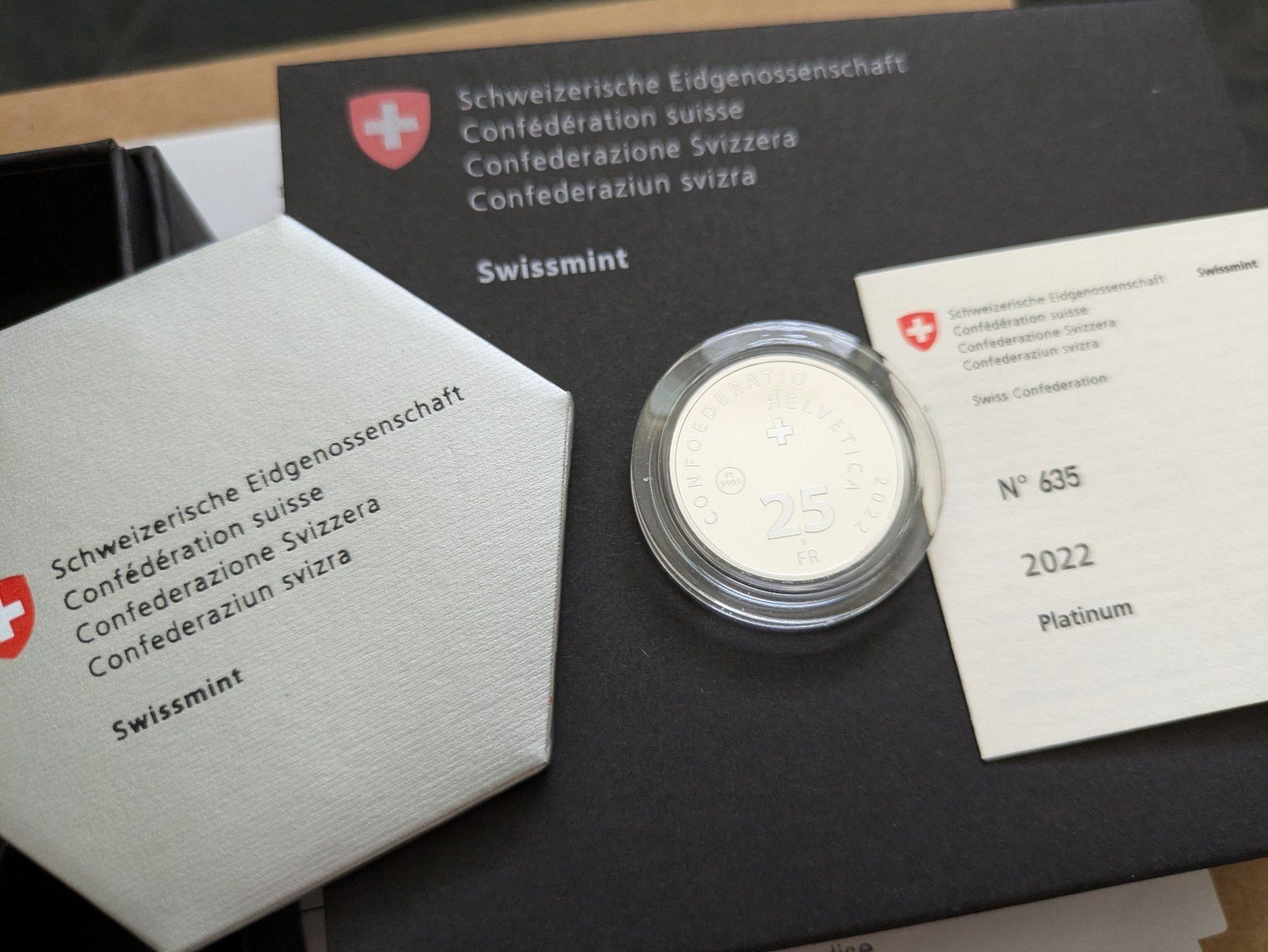 Tutti le monete: Gedenkmünze 2022, PP  Platinum – Nuovo e nell'imballaggio originale da Arch venduto da Liam1919