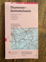 Landkarte: Thunersee  - 1:100‘000 - 2021 - SWISSTOPO