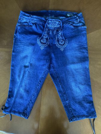 Trachten Jeans Alpenfeeling blau, Oktoberfest 