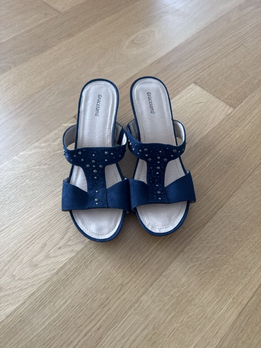 Graceland Scarpe da donna: Sandalen, blau, Grösse 39 – Nuovo (secondo la descrizione) da Sursee venduto da Alyel