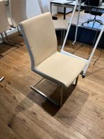6x Esszimmerstühle beige – modern, Freischwinger