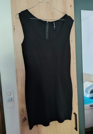 Vestito Kleid tubino nero schwarz Takko tgS Cotone Baumwolle